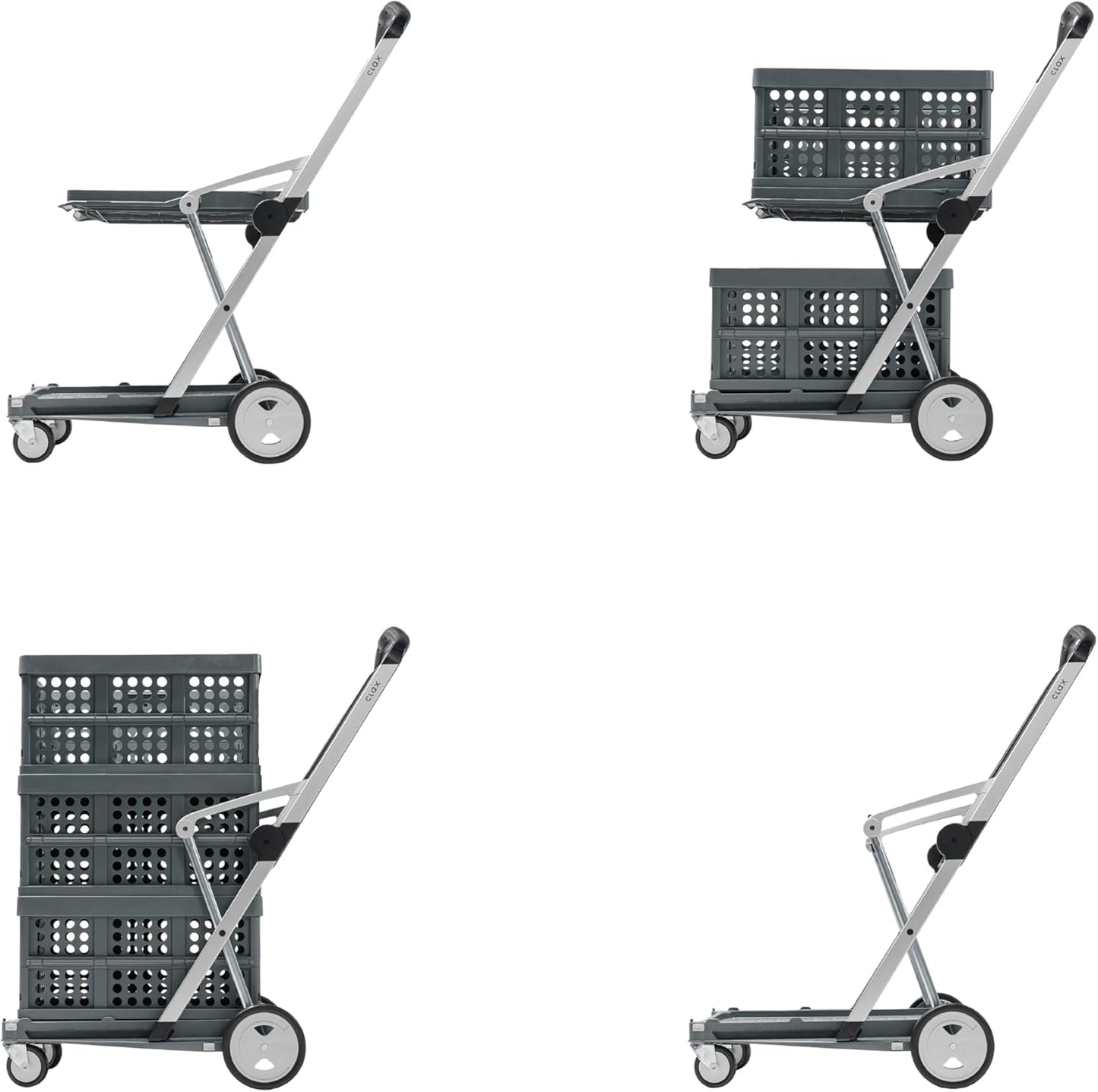 Portable Folding Shopping Cart + 5 Ecological Thermal Bags [FACTORY PRICE]