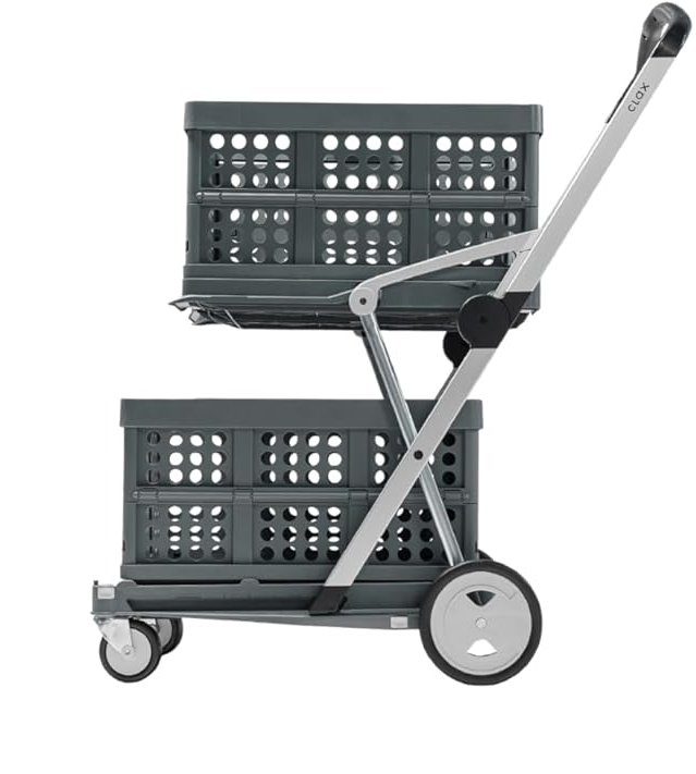 Portable Folding Shopping Cart + 5 Ecological Thermal Bags [FACTORY PRICE]
