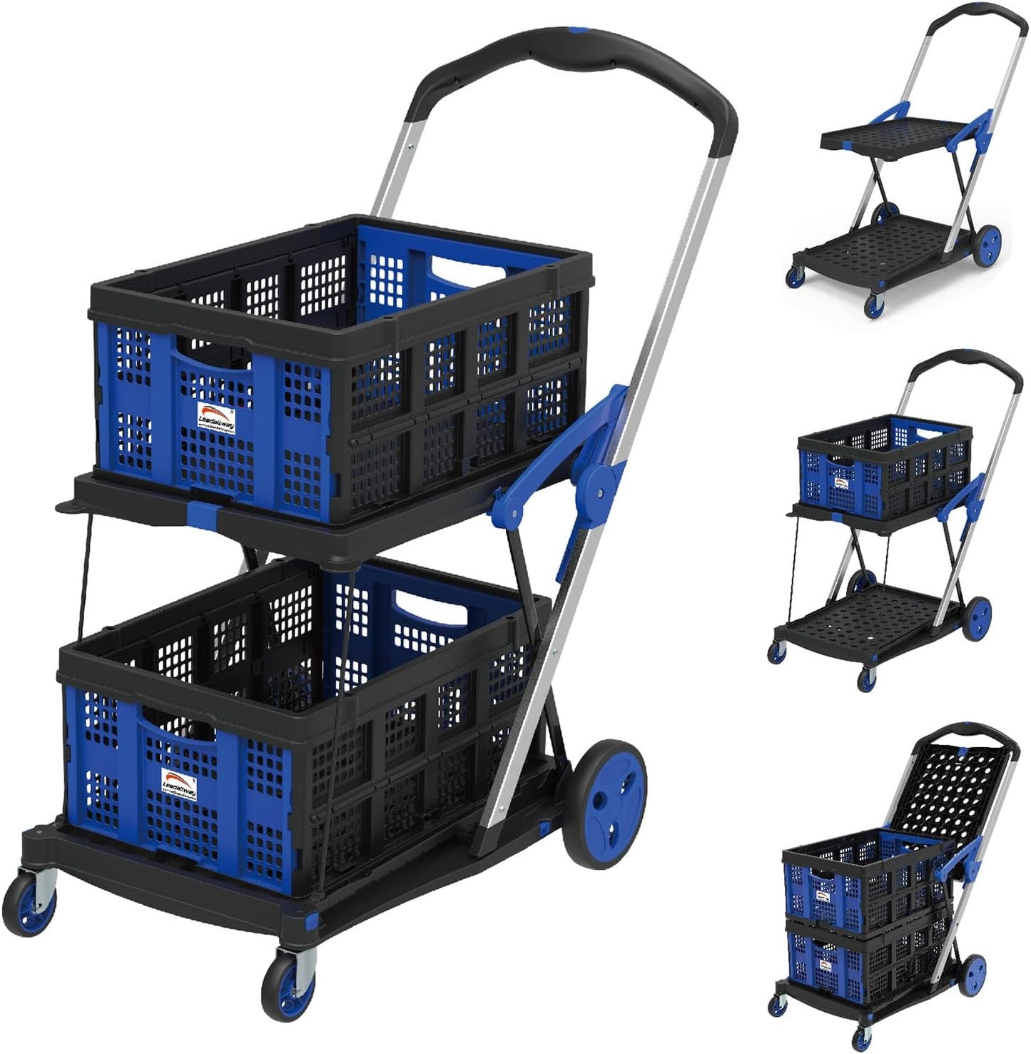 Portable Folding Shopping Cart + 5 Ecological Thermal Bags [FACTORY PRICE]