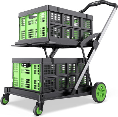 Portable Folding Shopping Cart + 5 Ecological Thermal Bags [FACTORY PRICE]